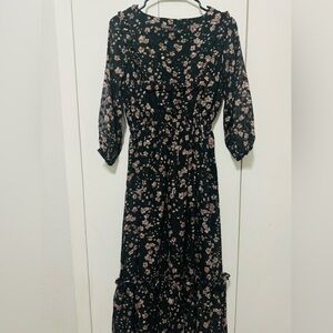 Flowy Fall Midi Dress